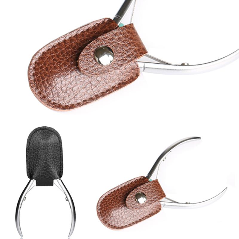 1Pc Tragbare Häutchen Schere Französisch Trimmer Universal Nipper Abdeckung Schutzhülle Nagel