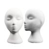 Female Styling Flocking Foam Head Mold Wig Holder DIY Headwear Display