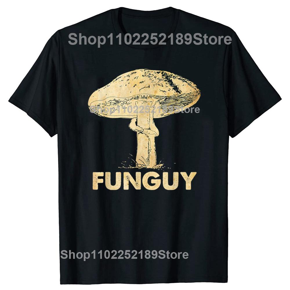 Funguy Zábavné Houby Houba Grafická Trička Tričko Pánské Dámské Módní Ležérní Oversized 100% Bavlna Tričko