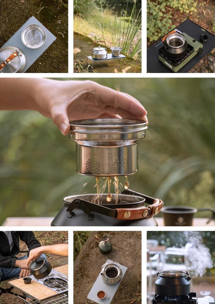CAMPING MOON Tea Strainer for SW-1 Stainless Steel Kettle, 1.0L, One-Piece Molded Stainless Steel 304, SW-1V