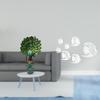 Elegant Peacock Animal Sculpture And Acrylic Mirror Fish Wall Decals Collection for Home Office