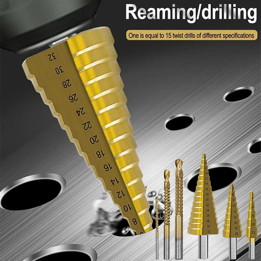 

Hexagonal Saw Drill Bit Set 3-12/4-20/4-32mm Drilling Tools Metal Hole Cutter Aluminum Zinc Zinc Alloy 6pcs bagged