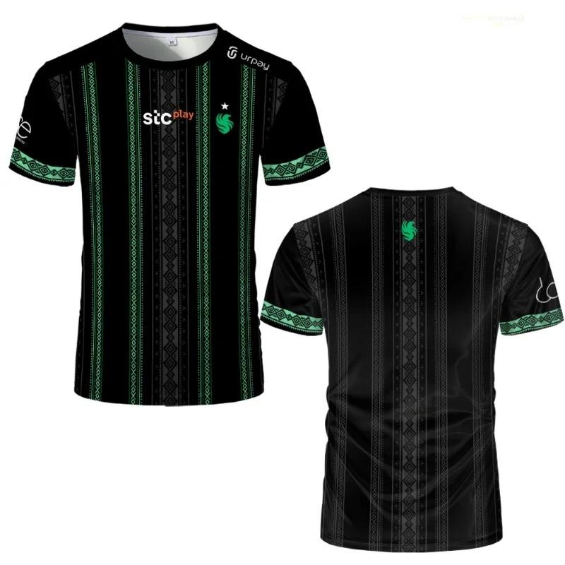 Team Falcons Jersey DOTA 2 Gaming Uniform Clothing Middle East Player Short Sleeve T-shirt Men Fashion Esports Tees L