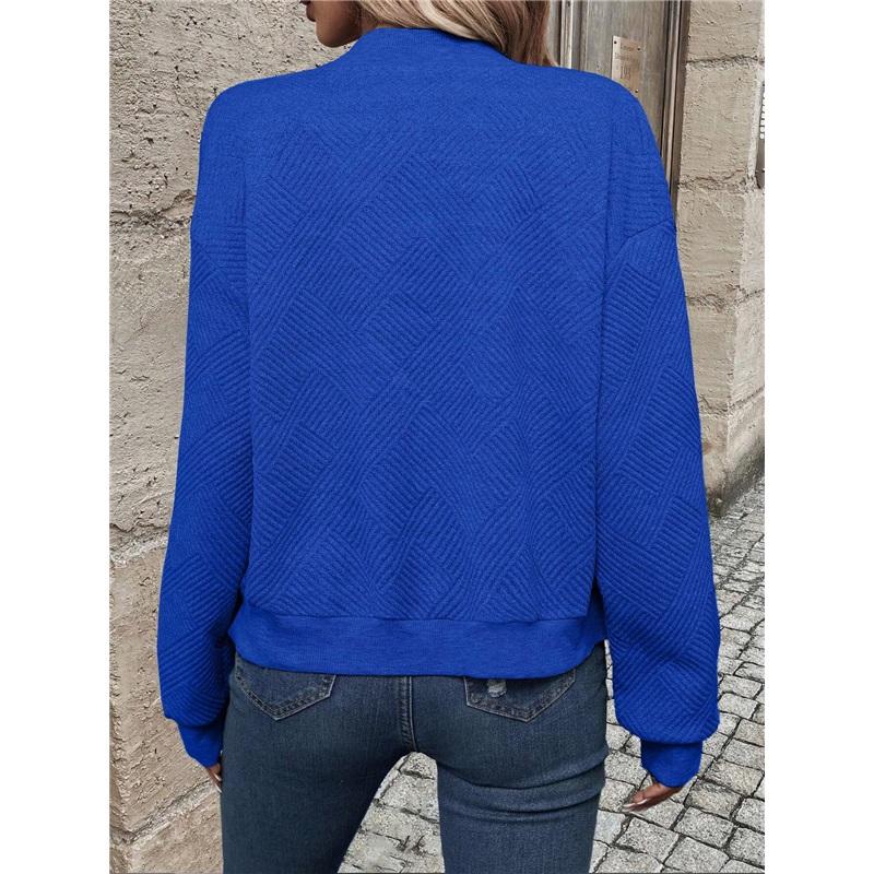 Ladies' Casual Stand Up Collar Zipper Jacket