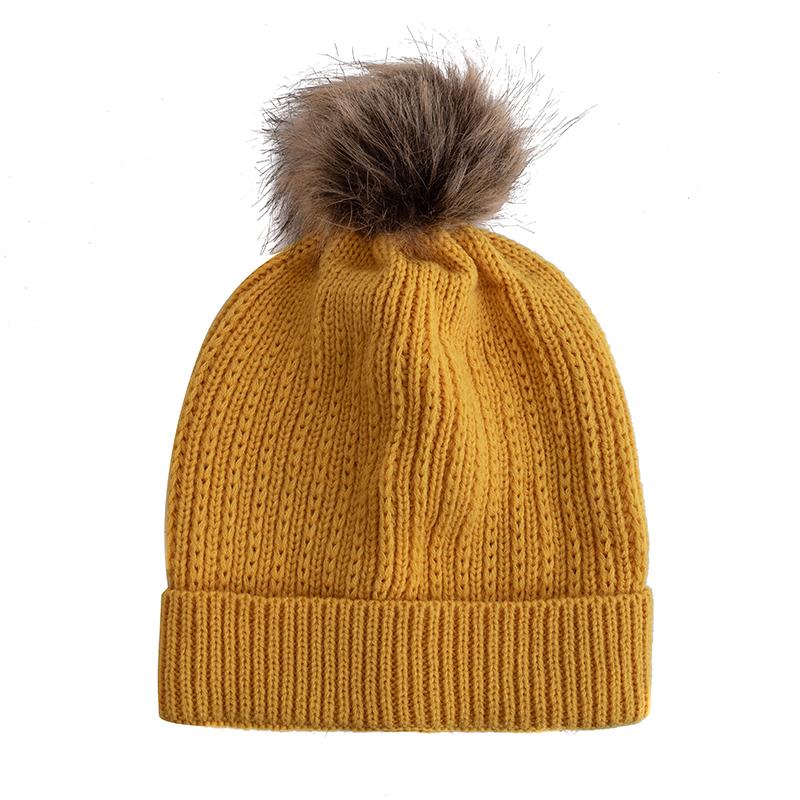 Nové Candy Colours Zimní čepice Dámské Bambulky Čepice Soft Trendy Čepice s čepicí Basic Daily Leisure Cap