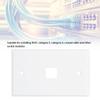 5Pcs Network Socket Panel 120 American Type Single Pot Wall Flat Face Plate RJ45 Faceplate