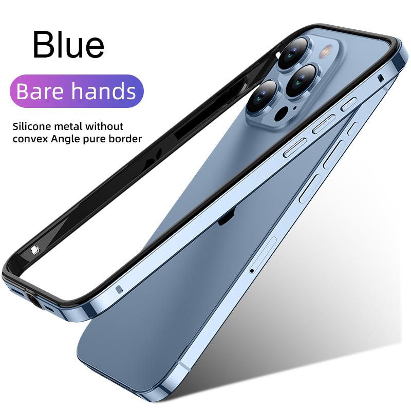 Hybrid Silicone Frame Aluminum Metal Phone Case For iPhone 17 16 15 14 13 12 Pro Max Better Heat Bumper