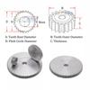 1Pcs 1 Mod Spur Gears 45# Steel Thickness: 10mm Transmission Gear For CNC 27/28/29/30/31/32/35/36/40/45/50/60 Teeth