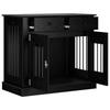 VidaXL Hundeboxmöbel Schwarzeiche 90 x 47,5 x 80 cm