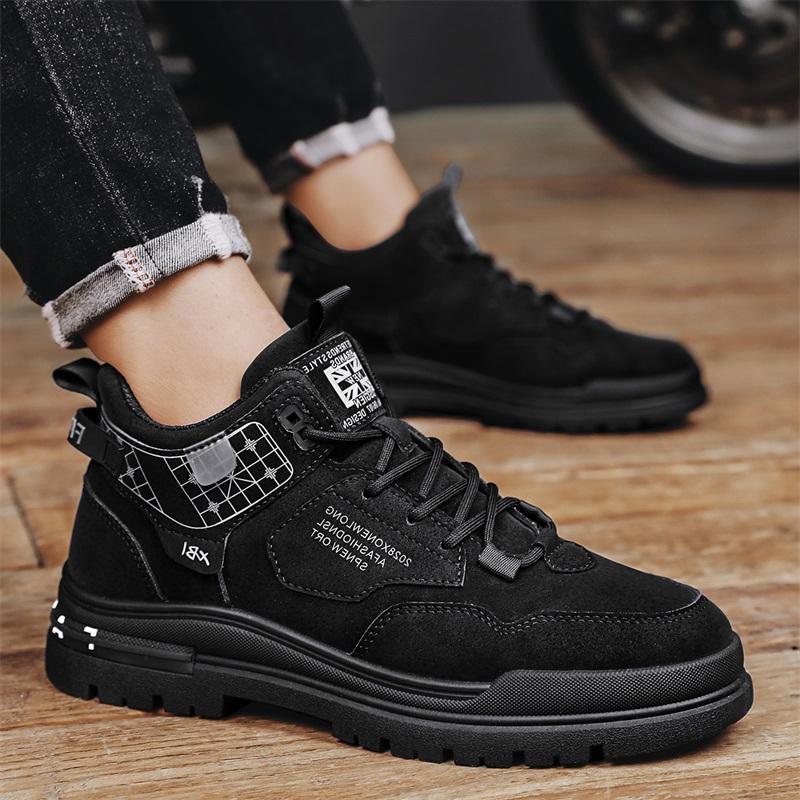 Herbst Martin Stiefel Sneaker Erhöhende Plateauschuhe Freizeit Atmungsaktive Schuhe Erhöhende Schuhe