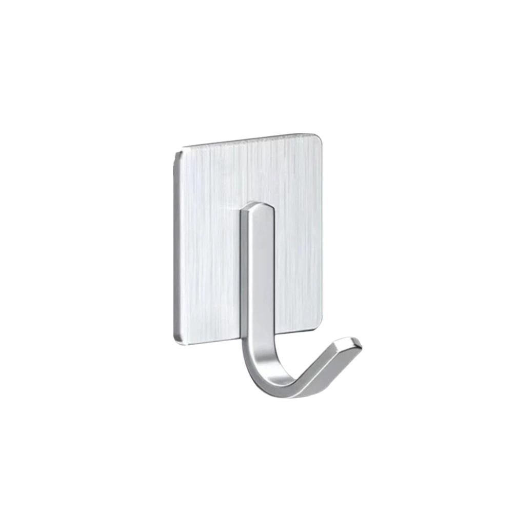 6pcs/set Waterproof Stainless Steel Hooks No Drill Wall Hook Clothes Hanger  Bathroom