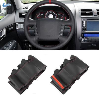 Microfiber Leather Hand-Stitched Car Styling Interior Steering Wheel Cover Trim For Kia Borrego 2007-2016 Carens 2004 2005 2006