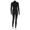 Fitness Outfit Female Casual Sporty Workout Zipper Jumpsuit Women Rompers Long Sleeve Skinny Activity Wear Overalls Tops