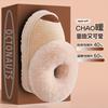 Children's Cotton Slippers Leather Surface Waterproof Soft Non-slip Piled Thick Parent-child Adult Couple Home Winter Warm