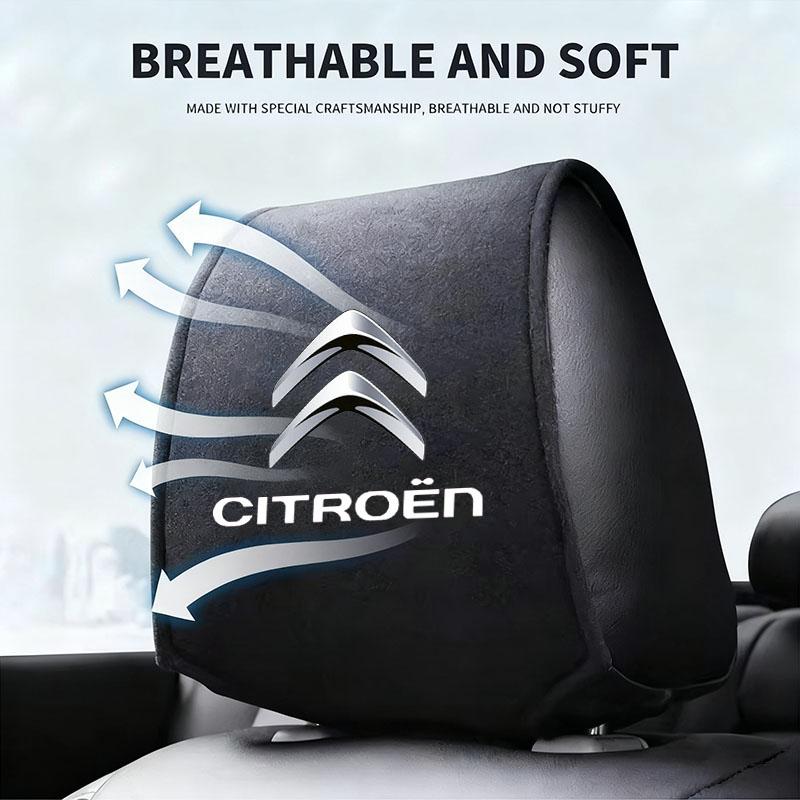 Car Seat Headrest Cover Pillow Case Cushion Neck Cover For Citroen C1 C2 C4 C5 C3 C4L C8 Berlingo Xsara Picasso Accessories