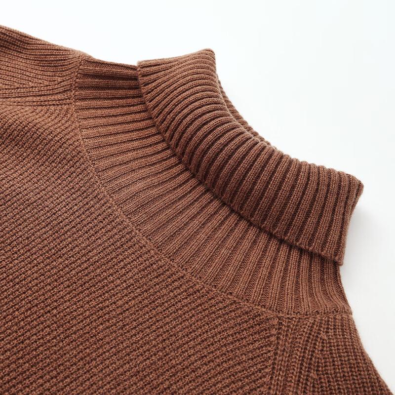 Kommon Boca Herren dicker einfarbiger Woll-Raglanpullover