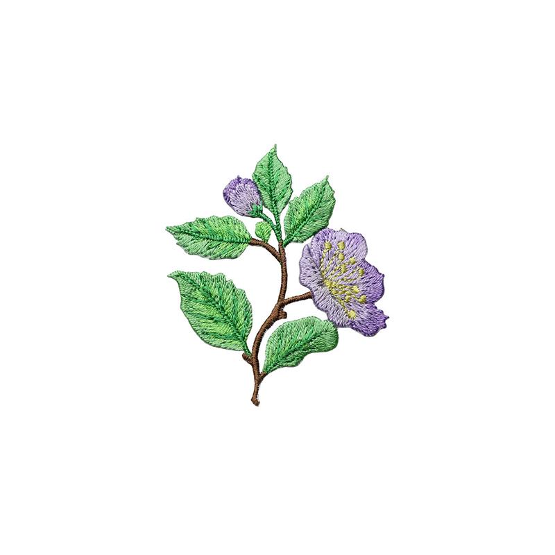 1Pcs Jacket Jeans Craft Accessories Flower Embroidery Patch Iron On Elegant Patches For Clothes Bags DIY Embroidered Stickers