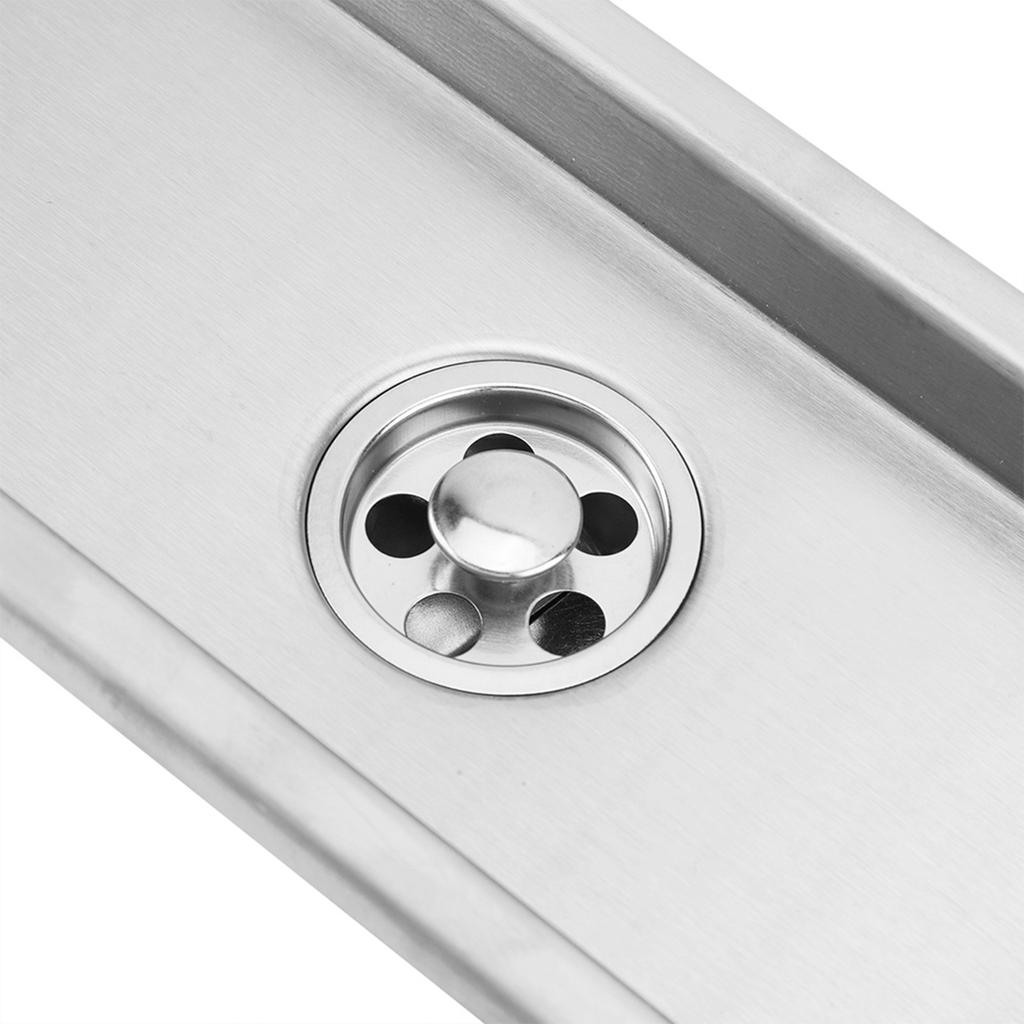 Large Flow Stainless Steel Rectangle Shower Floor Drain Bathroom Drainage Gully