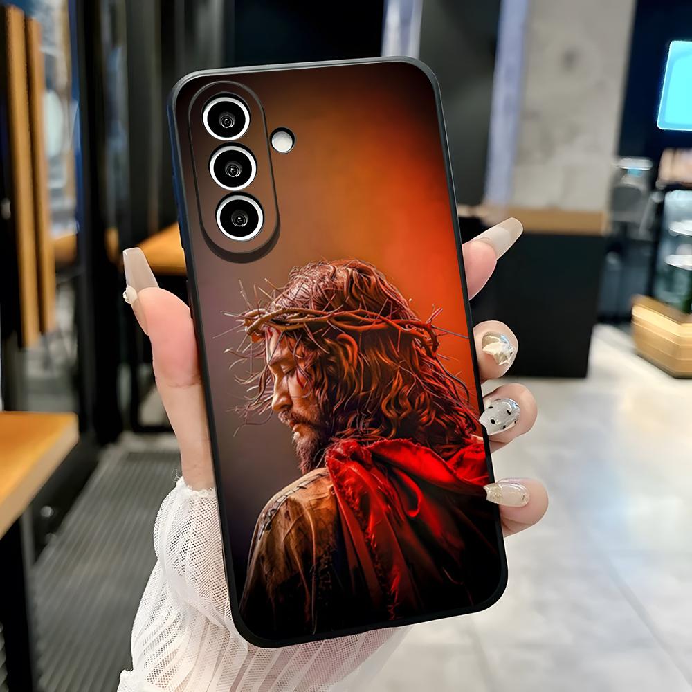 

Jesus Phone Case For Samsung S26 S25 Plus S20 S20 Plus S22 Ultra S23 FE S21 Plus S21 Ultra Soft Cover Samsung S21 FE
