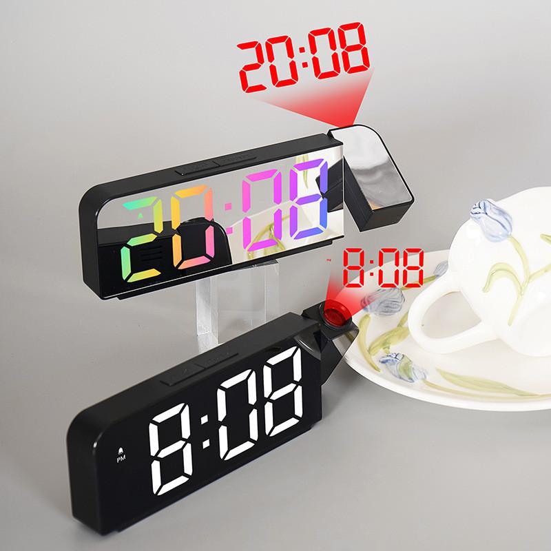 Modern Minimalist Digital Alarm Clock With Led Display And Temperature For Home Use