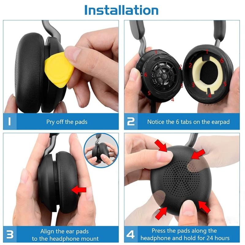 High-density Sponge Ear Pad for  ELITE 45H Headphone Earpads Covers Perfectly Fit Earmuffs Leather Earpads Earcups