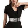 Breiter Elastischer Pailletten-Breiter Korsettgürtel Metallschließe Taillenkorsettgürtel Elegant Feminin
