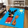Bing Flannel Pattern Square Carpet,Area Rug,Carpet Rug for Living Room Bedroom Sofa Playroom Decor,Non-slip Floor Mat