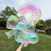 40Inch Transparent Colorful Digital Balloon with Bow Foil Balloon Kit for Kids Girl Boy Unicorn Birthday Party Decoration Gifts
