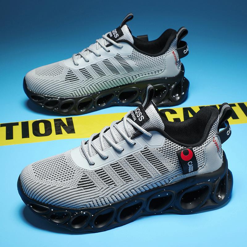 Neue atmungsaktive Mesh-Freizeitherrschuhe Übergröße Sportschuhe Übergröße leichte Laufschuhe