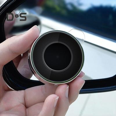 2Pcs Car Rearview Adjustable Parking Helper Compact Small Round Mirror Blind Spot Mirror for Car