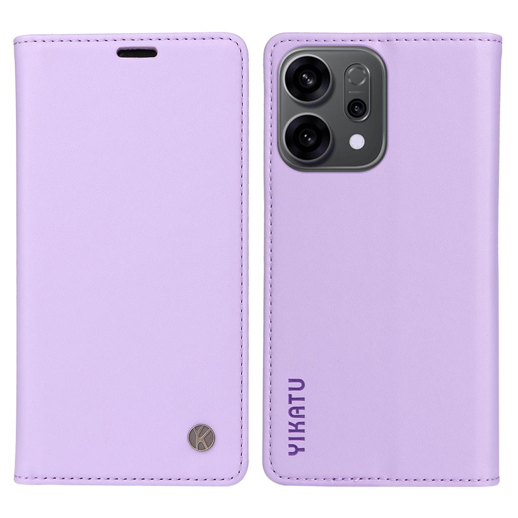 For Oppo Reno14 5G (China)/Oppo Reno14 F 5G/Oppo Reno14 5G (Global) Phone Cases YIKATU Magnetic Closure PU Leather Mobile Cover