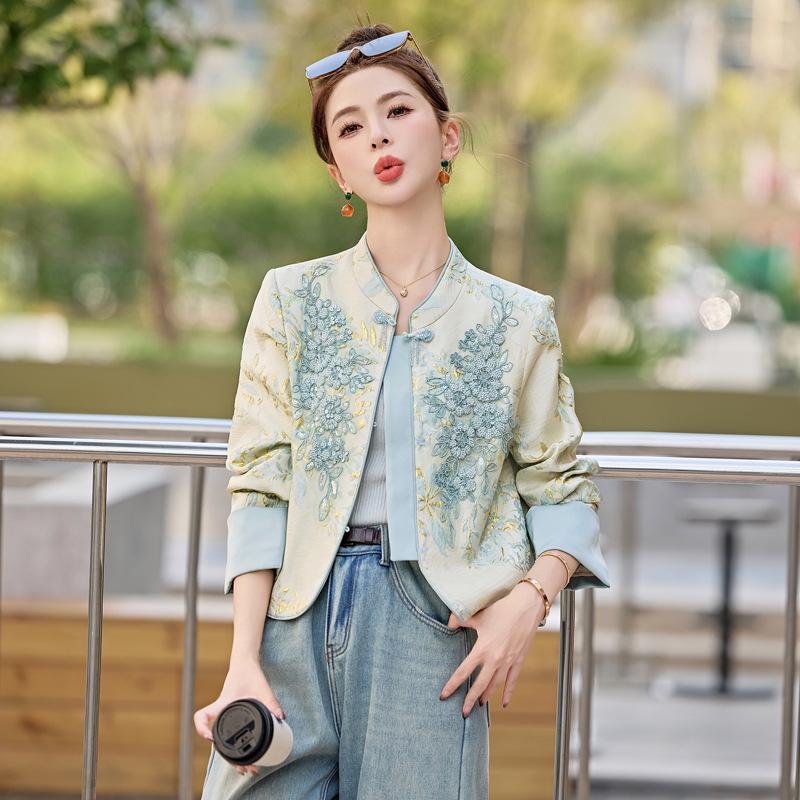 2025 Spring Women's Chinese Style Sequin Jacket - SY2706