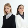 Polka Dots Shirt Detachable Collar Front Tie White Fake Collar Women Stand Detachable Collar Fake Vintage False Blouse Collar