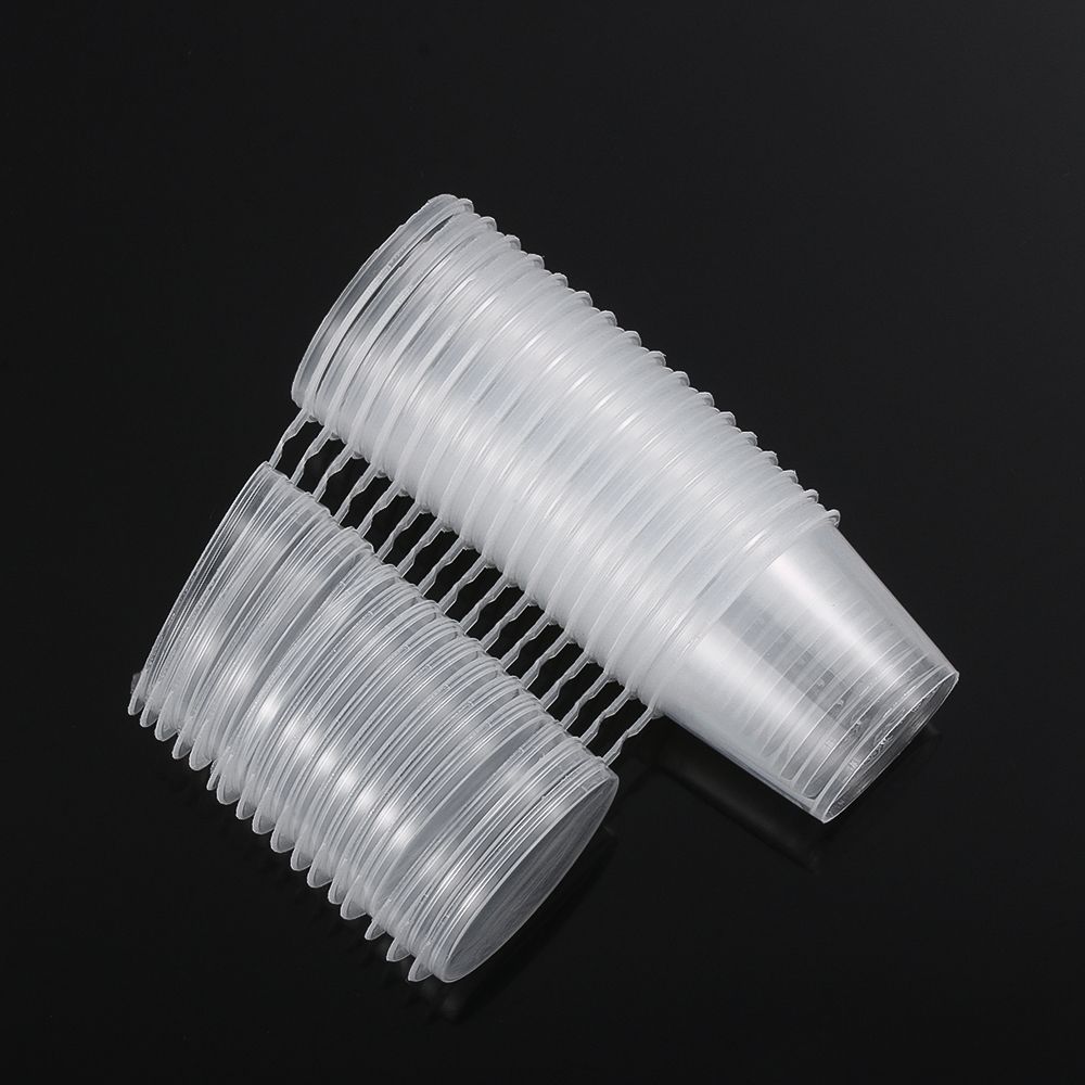 25Pcs Disposable Takeaway Plastic Food Containers Palette Pigment Paint Box Sauce Cup