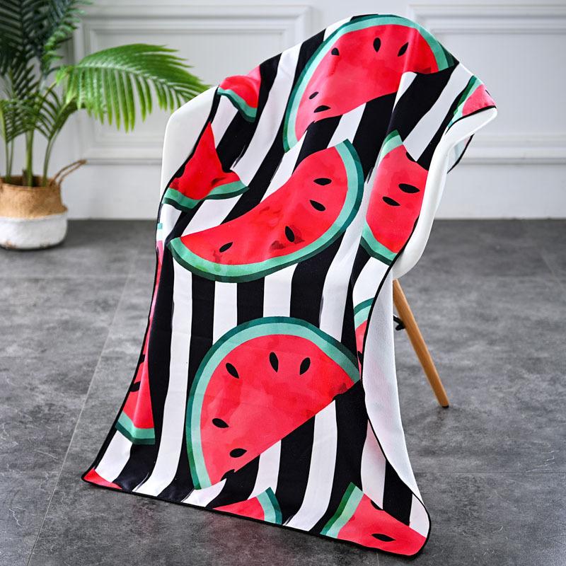 Beach towel, swimming towel, quick drying absorbent towel, microfiber, women's creative bath towel, beach mat