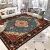 Persian Retro Geometric Living Room Luxury Carpet Decoration Bedroom Non-slip Washable Floral Mat Soft Fluffy Office Area Rug
