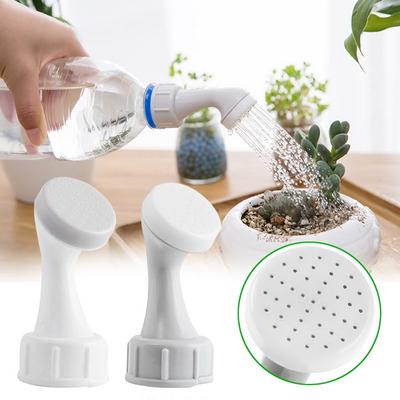 Aspersor de Jardinería 2 en 1 Regadera Boquilla para Botella Aspersor de Plástico Cabezal de Ducha de Riego Riego Interior Herramienta de Jardín AVE