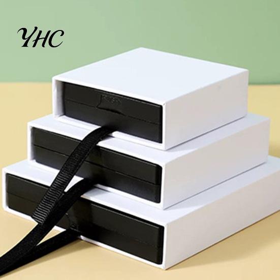 Jewelry Box Necklace Display 3Pcs Clear Set PE Film Unbreakable Multifunctional Storage Boxes for Bracelet Ring 3D Floating Effect