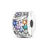 S925 Silver Butterfly Kitten Dog Claw Colorful Zircon Interval Charms Beads Fit Pan Bracelets DIY Jewelry