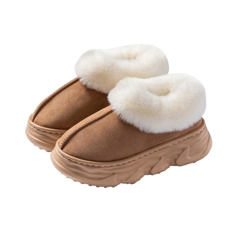 Thick-soled Women s Shoes Cotton Boots Cotton Slippers Warm and Height-increasing Ankle Boots Snow Boots 4445 хаки 1698₽