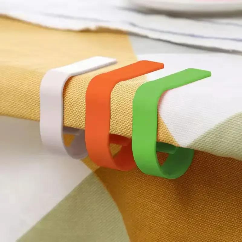 2025 New 8Pcs/set Fashion Decorative Small Reused Plastic Table Cover Cloth Clamps The Picnic Tablecloth Clips