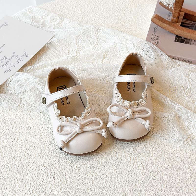Girls' Stylish Soft Sole Leather Loafers - Spring/Autumn Princess Shoes, Korean Style Baby Walking Shoes