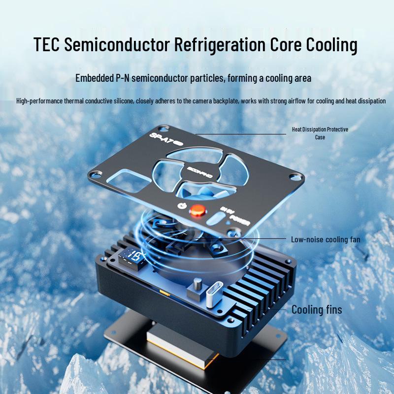 Radiator Cooling for Live Streaming - Compatible with Sony A7M4, A7C, ZVE1/10, and a6700 Cameras