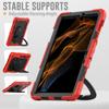 Stand Armor Case Universal For Galaxy Tab S8 S7 11" SM-X700 706 SM-T870 T875 T876 With Rotating Handle Grip Cover Shoulder Strap