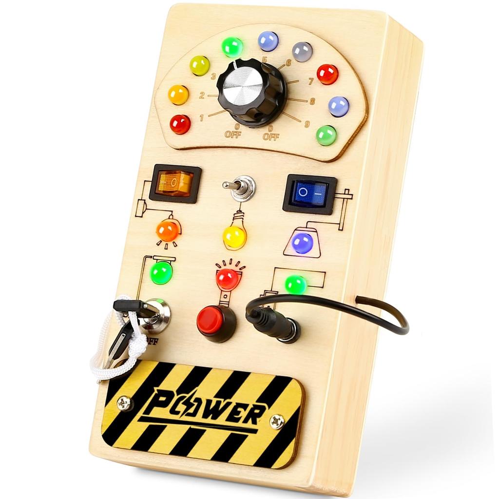 Montessori Educational Toy Busy Board Toy 1 2 3 4th Birthday Present Children Ranking Boys Girls Fidget Toy Fingertip Education Early Development