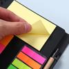 A5 Hard Shell Coil Notebook with Multi-Color Sticky Notes and Customizable Logo