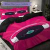 1PC Music, guitar Theme Bedding Quilt Set Quilt Cover Pillowcase Home Decoration Birthday Gift (1 * duvet cover + 2 * pillowcase, without core)