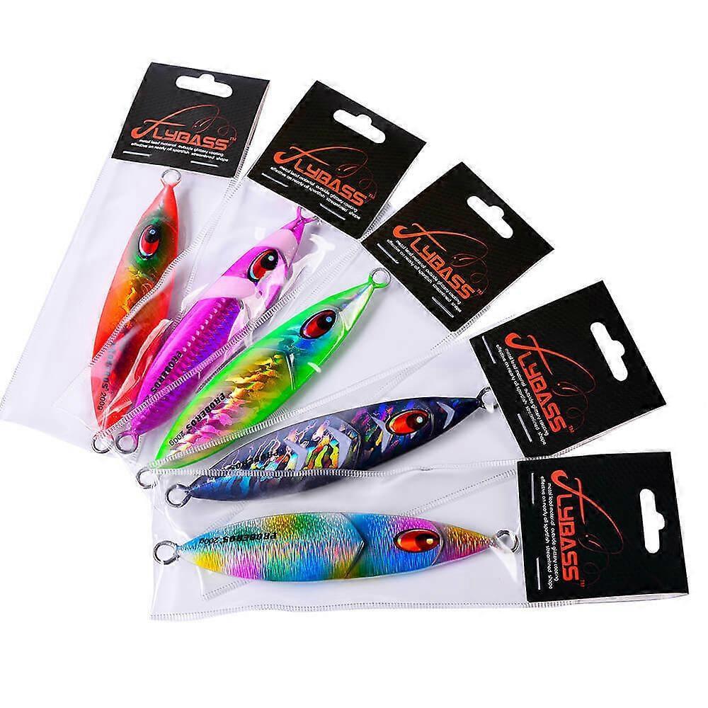 Metal Jig Casting Sinking Fishing Lure Jigging Swimbait Lifelike Hard Bait 2pcs