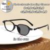 Retro Stilvolle photochrome Lesebrille für Damen Mode Ovale Fassung Blaulichtfilter Farbwechsel Kurzsichtigkeitsbrille