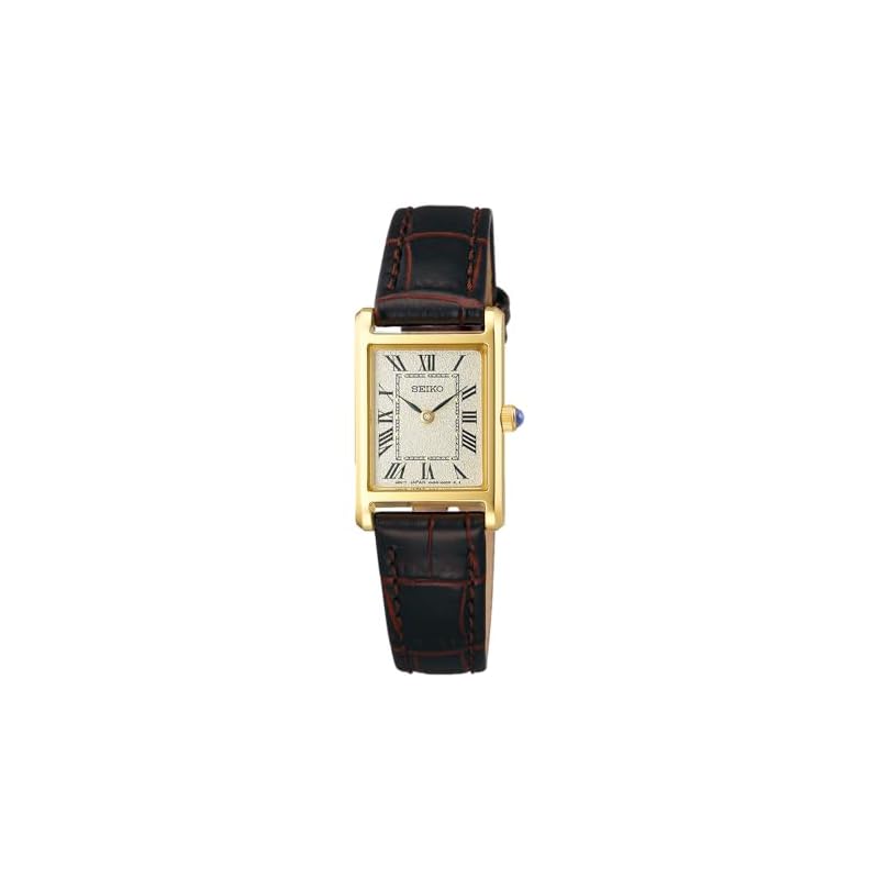 [Seiko Watch] SEIKO SELECTION SSEH002 Women's Watch, Battery-Powered Quartz, Nano Universe Collaboration, Square Shape, Brown/Yellow Gold Dial, Light